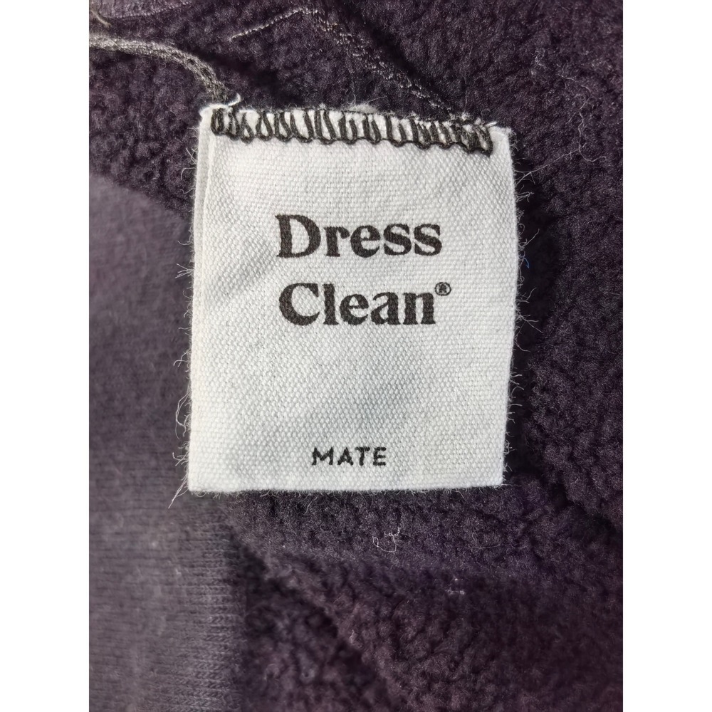 MATE‎ The Label Black Organic Fleece Sweatshirt L Sustainable Quiet Luxury Soft - Picture 6 of 7